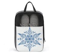 Sac à chaussures bleu glacier flocon de neige pour voyage, usage quotidien, sac de rangement anti-poussière pour chaussures de golf