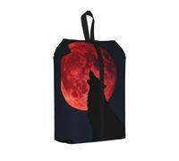 Sac à chaussures Blood Moon Wolf pour voyage - Étanche - Organisateur de chaussures pour valise, 3 en 1 - Pochette de rangement pour les entraîneurs de gym