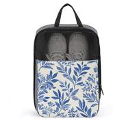 Sac à chaussures botanique vintage imprimé aquarelle pour voyage, usage quotidien, sac de rangement anti-poussière pour chaussures de golf