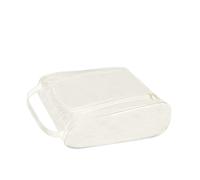 Sac à chaussures de badminton respirant avec double fermeture éclair et poignée de transport pour baskets suspendues accessoire de sport, blanc, standard, Beauté de masse