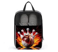 Sac à chaussures de bowling - Sac à chaussures de voyage étanche - Organiseur de chaussures avec fermeture éclair et poignée - Sac à chaussures de golf - Style - Taille unique, Style :, Taille unique,