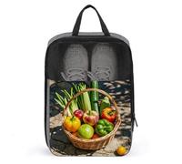 Sac à chaussures de cuisine restaurant organisateur de chaussures de voyage résistant à l'eau pochette à chaussures avec fermeture éclair sac à poussière, gris, taille unique, moderne, gris, Taille