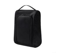 Sac à chaussures de golf avec design ventilé pour un rangement respirant et organiseur de sport portable avec plusieurs compartiments pour chaussettes, gants et accessoires (noir)