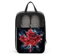 Sac à chaussures de golf avec drapeau canadien pour voyage, usage quotidien, sac de rangement anti-poussière