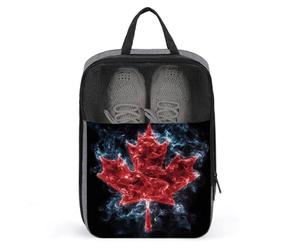 Sac à chaussures de golf avec drapeau canadien pour voyage, usage quotidien, sac de rangement anti-poussière