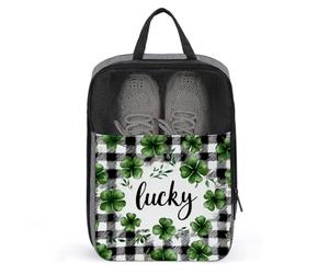 Sac à chaussures de golf avec inscription « Lucky » pour la Saint-Patrick, pour voyage, usage quotidien, sac de rangement anti-poussière