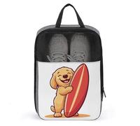 Sac à chaussures de golf avec motif Golden Retriever, pour voyage, usage quotidien, sac de rangement anti-poussière