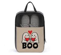Sac à chaussures de golf avec motifs fantômes mignons pour Halloween, Saint-Valentin, voyage, usage quotidien, sac de rangement anti-poussière