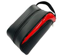Sac à chaussures de golf de luxe en cuir Sac de transport pour chaussures d'extérieur Cadeau de golf pour homme et femme Rouge