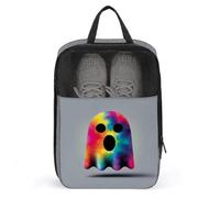 Sac à chaussures de golf motif fantôme arc-en-ciel pour voyage, usage quotidien, sac de rangement anti-poussière