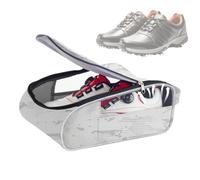 Sac à chaussures de golf | Sac à chaussures de voyage athlétique à double fermeture éclair | Baskets pliables, étui de voyage respirant pour homme et femme, blanc, Refer to description, Unisexe