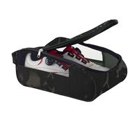 Sac à chaussures de golf, sac de transport à double fermeture éclair, sac de voyage ventilé, sac de sport pliable, pour chaussures, chaussettes, t-shirts, balles de golf, design compact, Noir , Refer