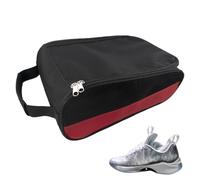 Sac à chaussures de golf | Sac de transport pour chaussures de golf - Résistant à l'eau et ventilé à fermeture éclair avec poignée de transport sur le dessus pour homme et femme, Rouge, Refer to