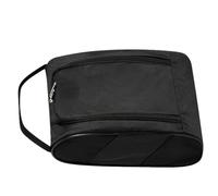 Sac à chaussures de golf, sacs de transport à fermeture éclair avec ventilation, sacs de transport respirants pour chaussettes, t-shirts, ballons, femmes et hommes, Noir , Refer to description