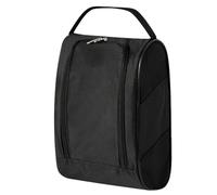 Sac à chaussures de golf - Sacs de transport à fermeture éclair avec ventilation, sacs de transport respirants pour chaussettes, t-shirts, ballons, femmes et hommes, Noir , Refer to description