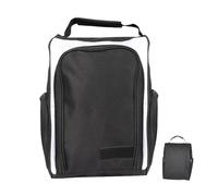 Sac à chaussures de gym, pochette de rangement zippée, 35,6 cm, porte-chaussures de sport avec poches latérales pour accessoires, rangement de chaussures en tissu Oxford avec design respirant, sac de