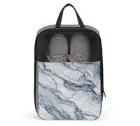 Sac à chaussures de luxe en marbre blanc gris pour voyage, usage quotidien, sac de rangement anti-poussière pour chaussures de golf