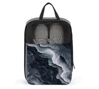 Sac à chaussures de luxe en marbre gris fluo pour voyage, usage quotidien, sac de rangement anti-poussière pour chaussures de golf