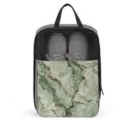Sac à chaussures de luxe en marbre vert sauge pour voyage, usage quotidien, sac de rangement anti-poussière pour chaussures de golf