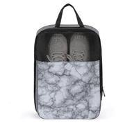 Sac à chaussures de luxe gris effet marbre pour voyage, usage quotidien, sac de rangement anti-poussière pour chaussures de golf