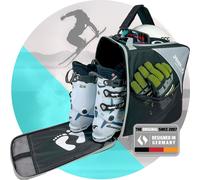 Sac à chaussures de ski avec compartiment pour casque, l'original depuis 2007 (plus de 50 000 clients satisfaits) Sac à bottes de ski pour tes bottes ou tes snowboots.