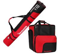 Sac à chaussures de ski 'Super Function' et Housse à skis 'Carver Pro' pour 1 Paire de skis + Bâtons + Chaussures + Casque - 170 cm