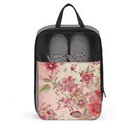 Sac à chaussures de style campagnard britannique - Sac à chaussures de voyage étanche - Organiseur de chaussures avec fermeture éclair et poignée - Sac à chaussures de golf - Sac à crampons de