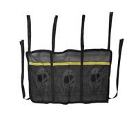 Sac à chaussures de trampoline : organiseur en filet respirant à poches multiples, rangement de bottes suspendues imperméables | Support de chaussures avec 6 sangles pour chaussures près de la piscine
