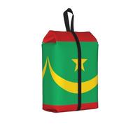 Sac à chaussures de voyage avec drapeau de la Mauritanie - Étanche - Organiseur de chaussures pour valise - 3 en 1 - Pochette de rangement pour baskets de gym