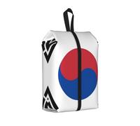 Sac à chaussures de voyage avec drapeau de la République de Corée - Étanche - Organisateur de chaussures pour valise - 3 en 1 - Pochette de rangement pour les entraîneurs de gym