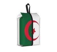 Sac à chaussures de voyage avec drapeau de l'Algérie - Étanche - Organisateur de chaussures pour valise - 3 en 1 - Pochette de rangement pour baskets de gym