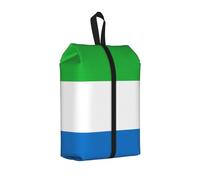 Sac à chaussures de voyage avec drapeau de Sierra Leone - Étanche - Organiseur de chaussures pour valise - 3 en 1 - Pochette de rangement pour les entraîneurs de gym