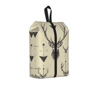 Sac à chaussures de voyage avec motif de flèches de chasse, triangles et cerf, sac à chaussures portable avec fermeture éclair, unisexe, organiseur de chaussures léger pour le voyage, le rangement à