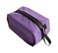 Sac à Chaussures de Voyage étanche avec Sangle pour Homme et Femme, Pochette Portable en Tissu Oxford pour Gym, Camping, randonnée, Noir, Kaki, Orange, Violet, Rouge, 30 x 16 x 14 (Violet)