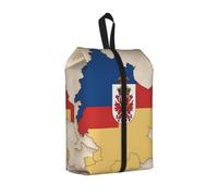 Sac à chaussures de voyage Map03 imprimé drapeau de Thuringe, sac de voyage imperméable et portable pour chaussures de natation, 1 pièce., One Size, Fermeture éclair, avec une sangle tissée sur le