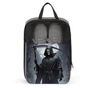 Sac à chaussures de voyage portable avec fermeture éclair Motif faucheuse, gris, Taille unique, Sac à chaussures