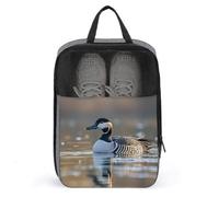 Sac à chaussures de voyage portable, sac à chaussures avec fermeture éclair imprimé oie sauvage par The Bridge, sac à chaussures ventilé, gris, Taille unique, Sac à chaussures