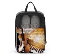 Sac à chaussures de voyage résistant à l'eau avec fermeture éclair - Gris - Taille unique - Moderne, gris, Taille unique, Moderne