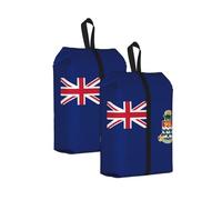 Sac à chaussures de voyage résistant à l'eau avec poignée pour valise, baskets, bottes, gym, drapeau des îles Caïmans, 2 pièces., One Size, Classique