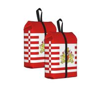 Sac à chaussures de voyage résistant à l'eau avec poignée pour valise, baskets, bottes, gym, drapeau du Sénat de Brême, 2 pièces., One Size, Classique