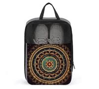 Sac à chaussures de voyage, sac à chaussures portable imprimé mandala, sac à chaussures multifonction, sac à chaussures peu encombrant, style, taille unique, moderne, Style :, Taille unique, Moderne