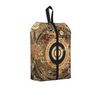 Sac à chaussures de voyage vintage Cd, notes de musique, organiseur de chaussures résistant à l'eau avec poignée à fermeture éclair, pochette légère pour valise et salle de sport, se replie à plat