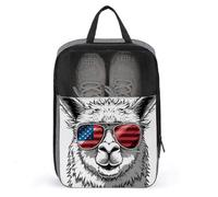 Sac à chaussures en alpaga avec lunettes de soleil pour voyage, usage quotidien, sac de rangement anti-poussière pour chaussures de golf