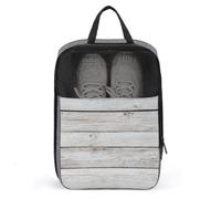 Sac à chaussures en bois de ferme blanc pour voyage, usage quotidien, sac de rangement anti-poussière pour chaussures de golf