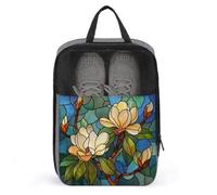 Sac à chaussures en forme d'arbre magnolia du Sud en fleur pour voyage, usage quotidien, sac de rangement anti-poussière pour chaussures de golf