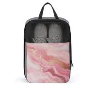 Sac à chaussures en marbre or rose pour voyage, usage quotidien, sac de rangement anti-poussière pour chaussures de golf