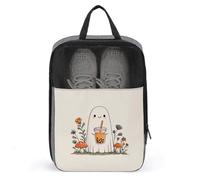 Sac à chaussures mignon en forme de champignons fantômes pour voyage, usage quotidien, sac de rangement anti-poussière pour chaussures de golf