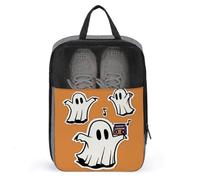 Sac à chaussures minimaliste avec motif fantômes de dessin animé pour voyage, usage quotidien, sac de rangement anti-poussière pour chaussures de golf