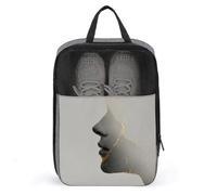 Sac à chaussures minimaliste en forme de visage humain pour voyage, usage quotidien, sac de rangement anti-poussière pour chaussures de golf