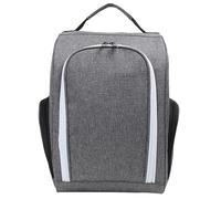 Sac à chaussures portable en plein air de voyage avec fermeture éclair et étui à chaussures respirant pour homme et femme anti-poussière Storage Bag Organizer Carrier, gris, Taille unique